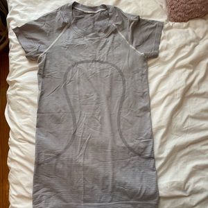 Lululemon striped swiftly tech short sleeve